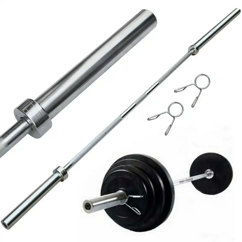 

7 Ft. Chrome Barbell Bar Exercises Weight Lifting Bar for Home Gym