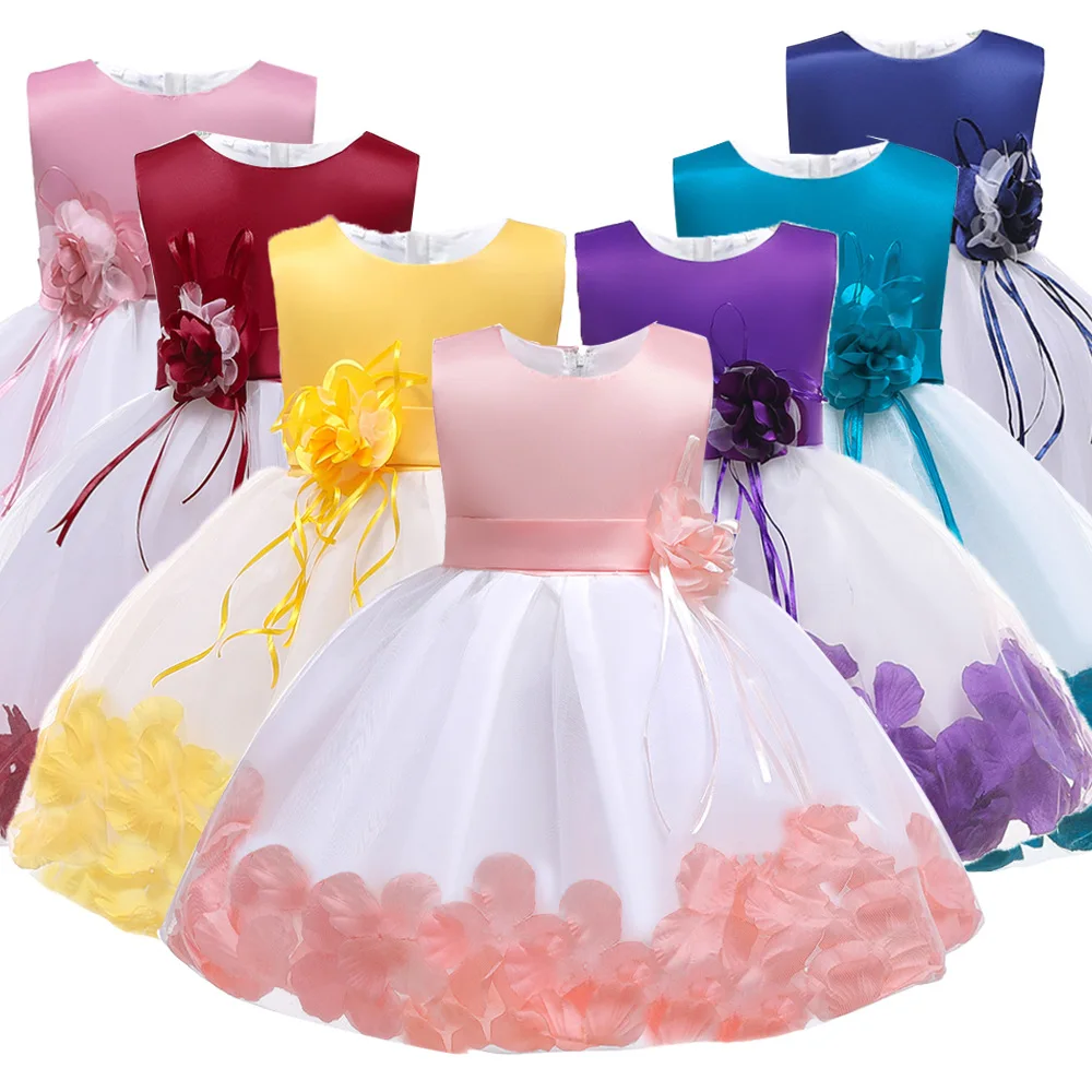 0 To 2 Years Old Toddler Infant Formal Dresses Christening Gowns Pink
