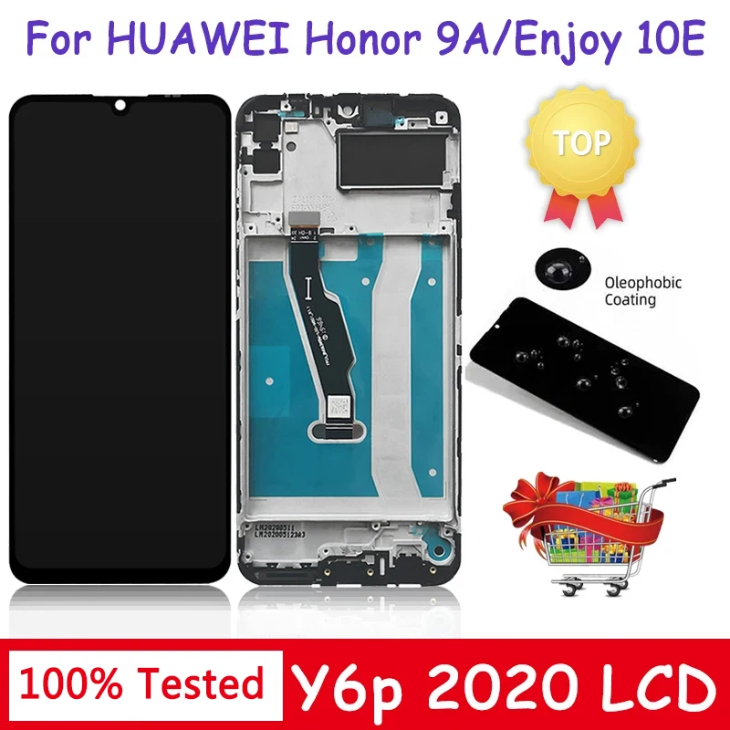 

6.3" For Huawei Y6P MED-LX9 LCD Enjoy 10E MED-AL00 Display Touch Screen Digitizer Replacement For Honor 9A MOA-LX9N LCD Screen