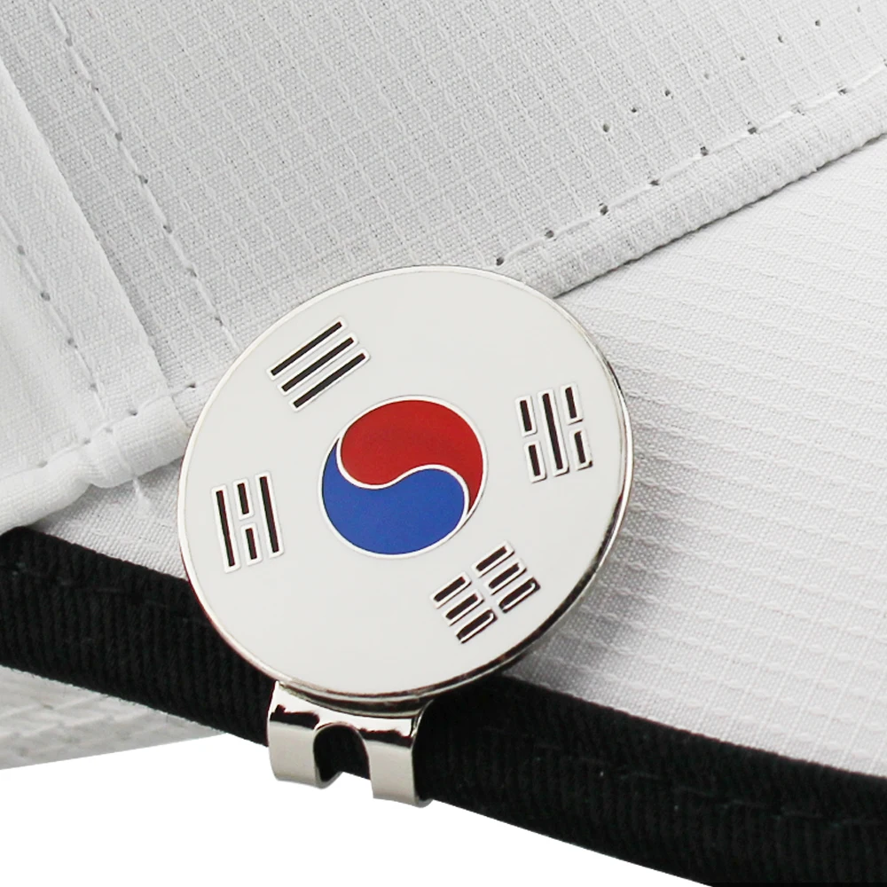 Golf Ball Mark Golf Hat Clip 1Pcs Golf Ball Marker Golf Cap Clips Magnet Mark Ball Position Removable Metal Men Women Accessories