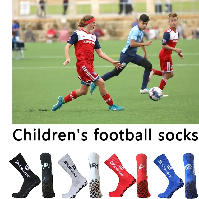 Calcetines deportivos de fútbol para niños, medias redondas de silicona  antideslizantes, transpirables, nuevo - AliExpress