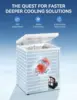 KRIB BLING 5.0 Cu.Ft Compact Chest Freezer with Removable Basket, Krib Bling Top Door Open Freestanding Deep Freezer with 7 Gear 4
