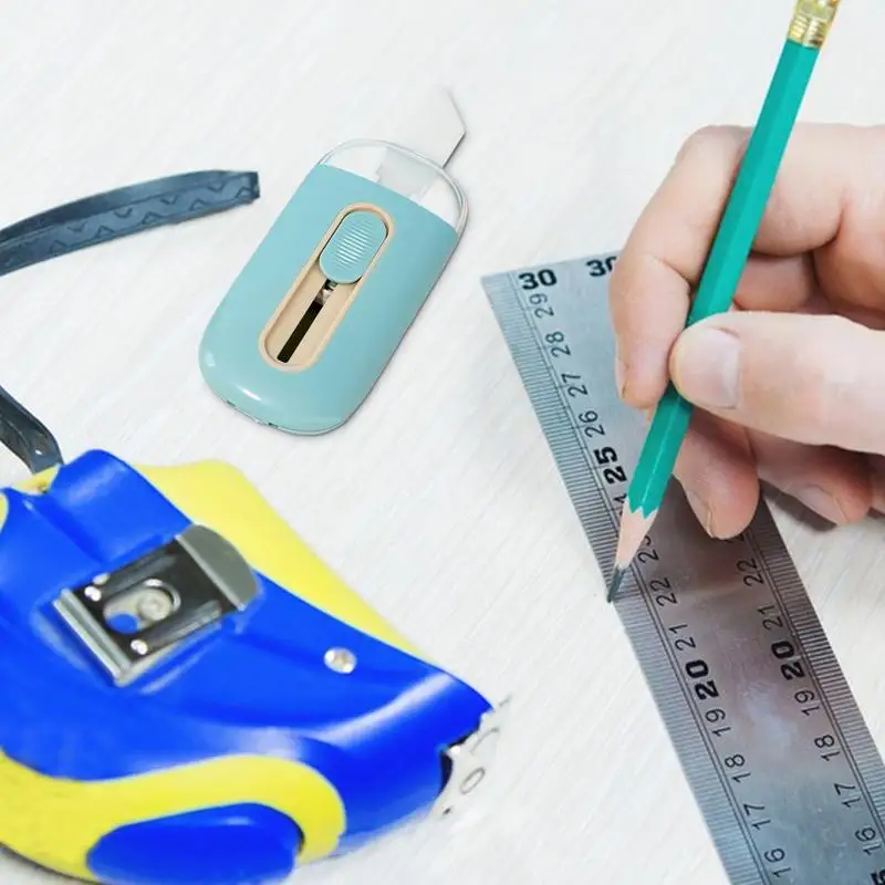 Mini Box Cutter Letter Opener Wrap Box Opener Letter With Automatic Locking Function Cutters For Family Bag Envelope