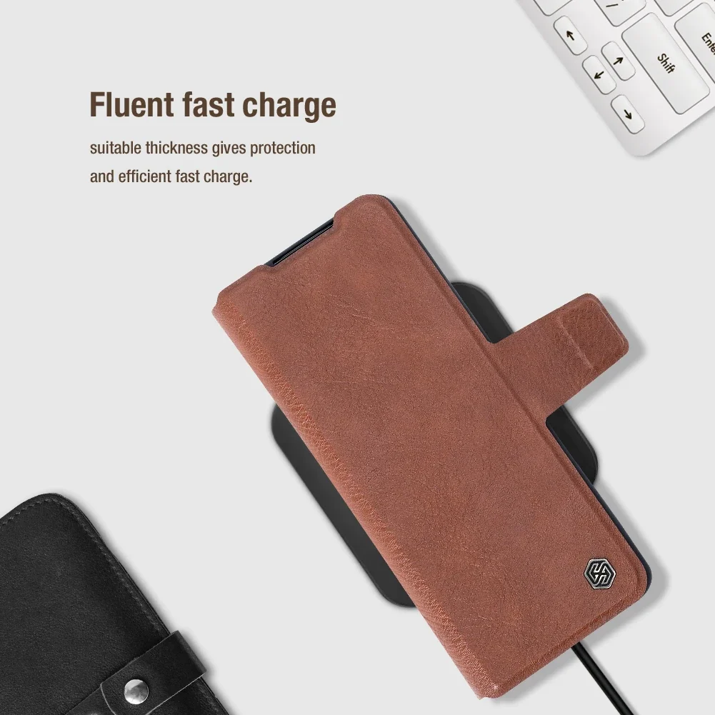 For Samsung Galaxy Z Fold 4 5G Case NILLKIN Aoge Leather Case  Luxury Leather Kickstand Case With S-Pen Pocket For Z Fold 4