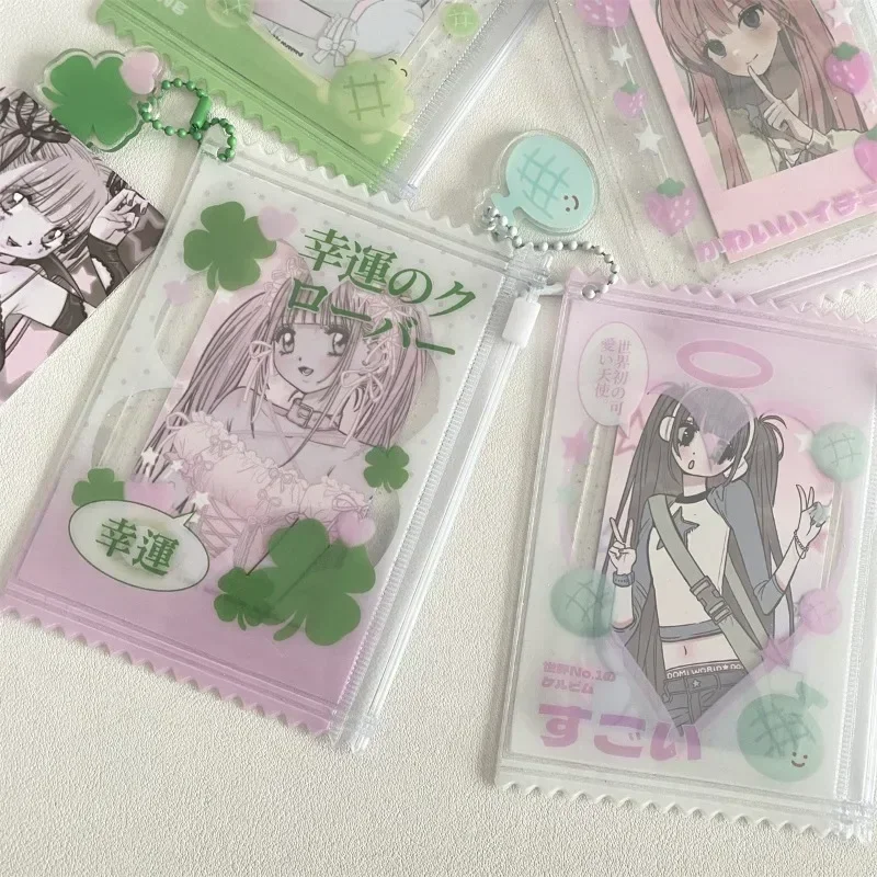 1pcs Cute Transparent Shiny Candy Bag Kpop Card Sleeves Holder Photocard Holder Card Films Game Cards Protector 4