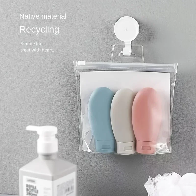 3PCS Travel Dispenser Bottle Shampoo Shower Gel Press Type Large Capacity Cosmetic Lotion Hand Soap Dispenser Bottle