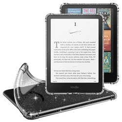 Ultra-Thin Clear Case for Kindle 12th Gen 7in (Clear Glitter)