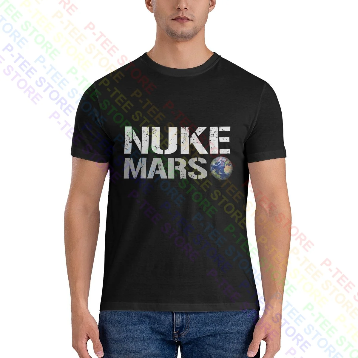 Terraforming T Nuke Of Musk Men'S Mars Elon Exploration Mars Space Shirt T-Shirt Daily Novità Tee