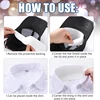 100 Pcs Hat Sweat Liner Golf Absorbent Sweat Pad Odor Soft Hat Sweat Protector Disposable Hard Hat Sweatband 3