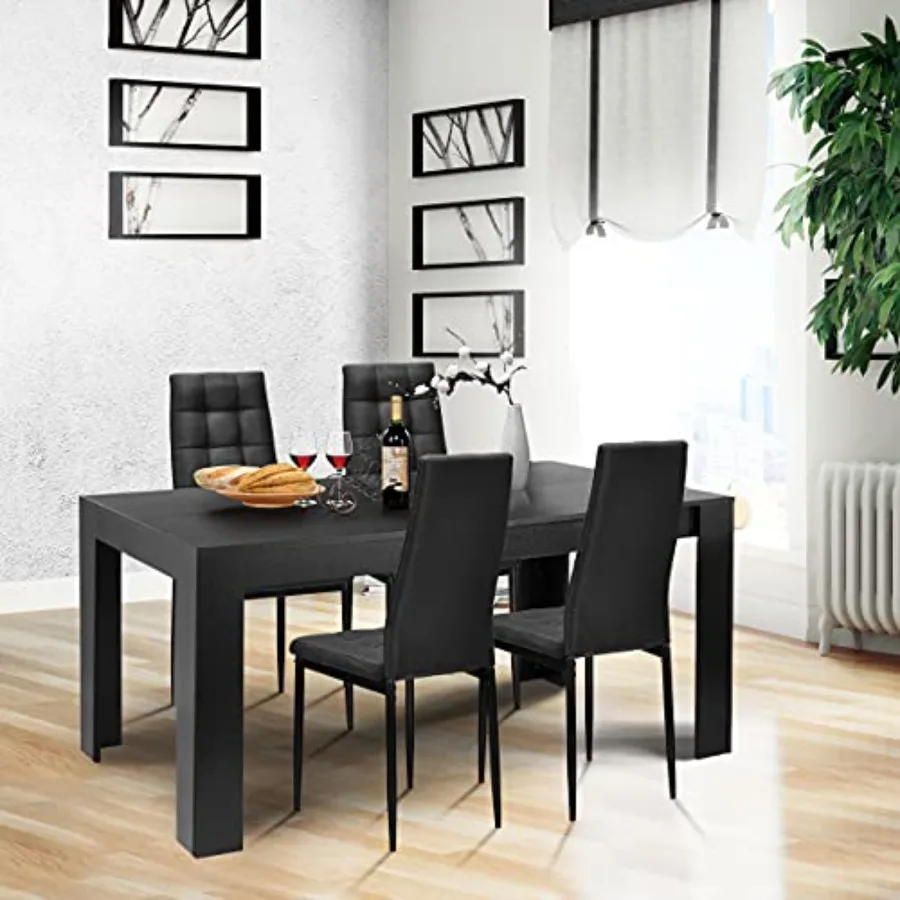 9-Piece Wood Dining Table Set 2