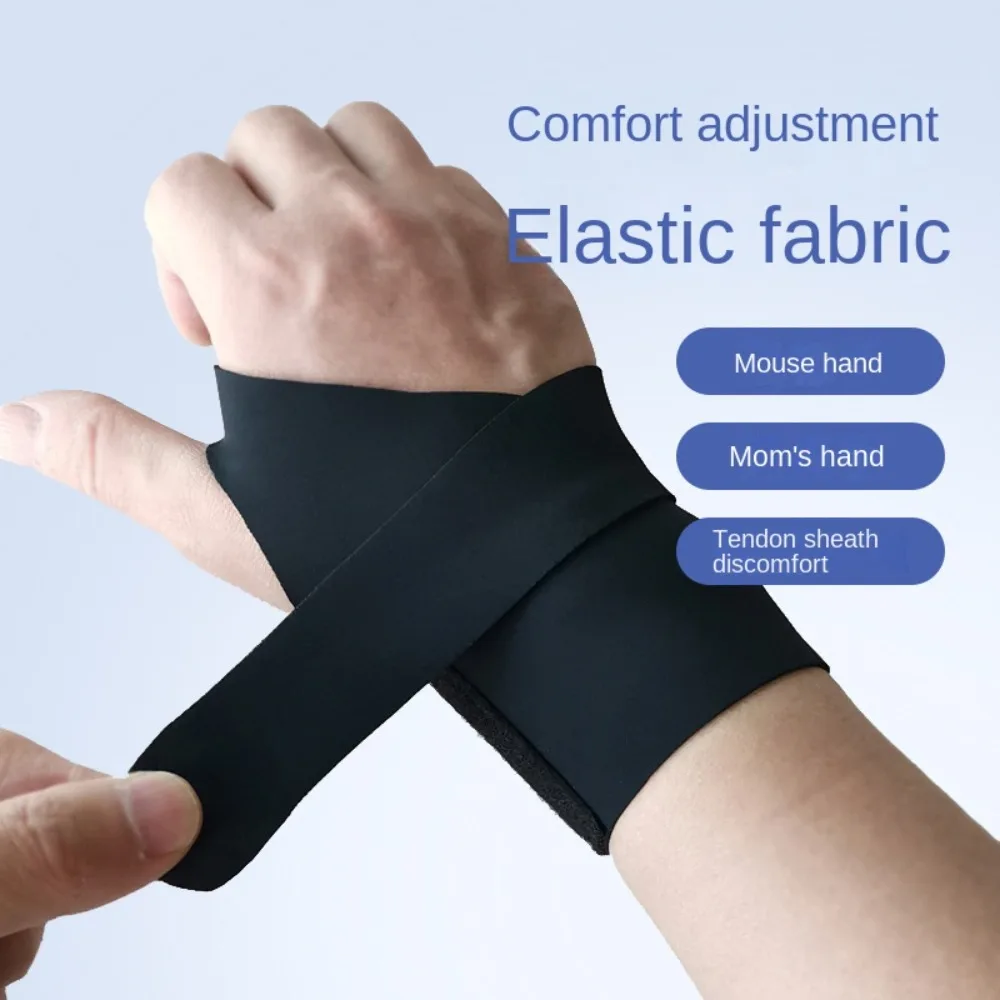 

Spandex Wrist Support Sportswear Black Adjustable Wrist Brace Stabilizer Pain Relief Breathable Palm Support Men Women
