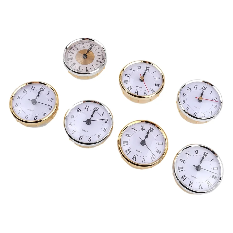 ISAKEN Movimento Orologio Al Quarzo Con Quadrante 80 Mm E Numeri Romani - Inserti Per Orologi Fai-da-Te, Argento