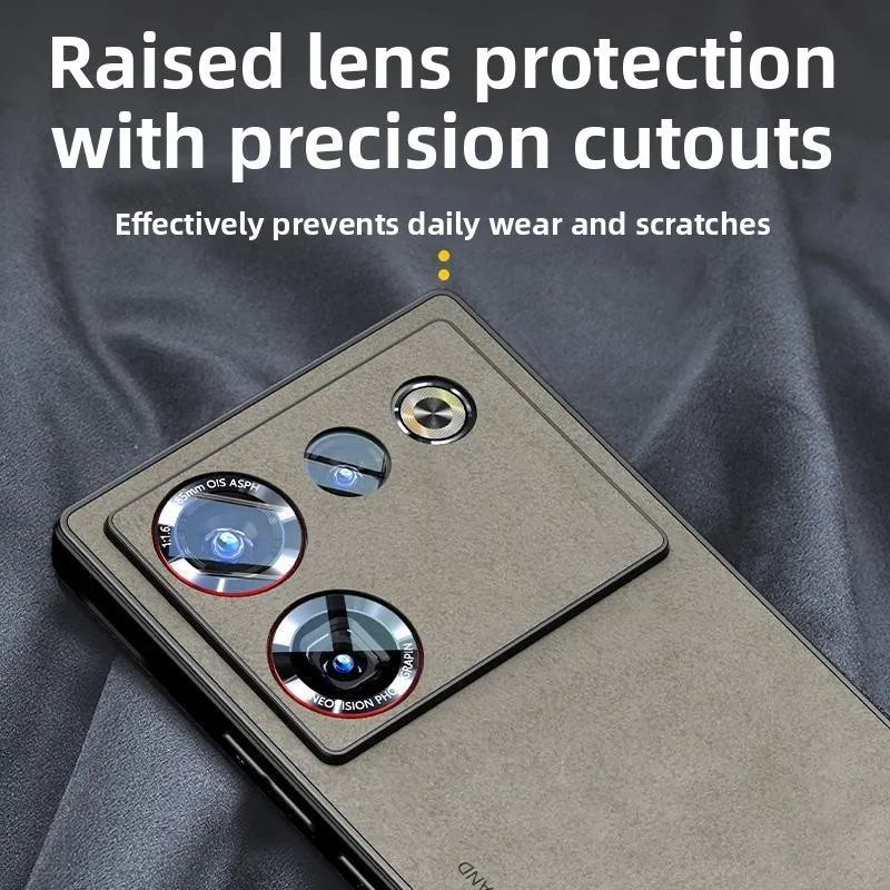Luxury Leather Ultra-Thin Frosted Silicone Cover with Skin-Friendly Feel