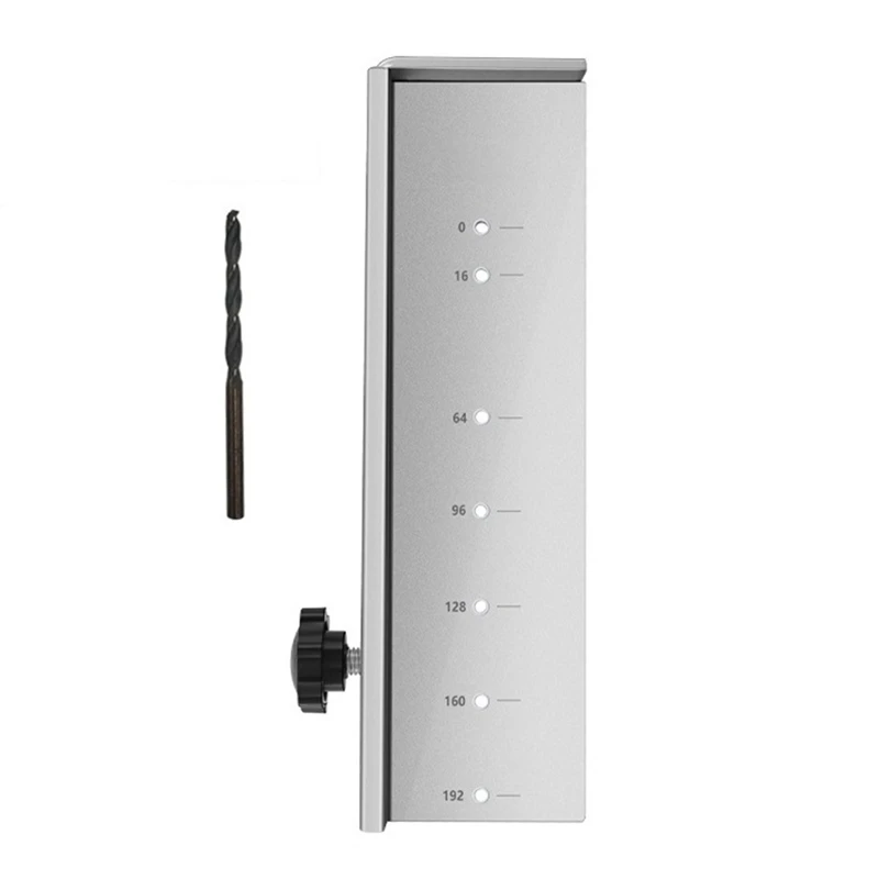 

Adjustable Cabinet Hardware Jig Tool Aluminum Alloy Drilling Guide Template Drawer Front Knobs
