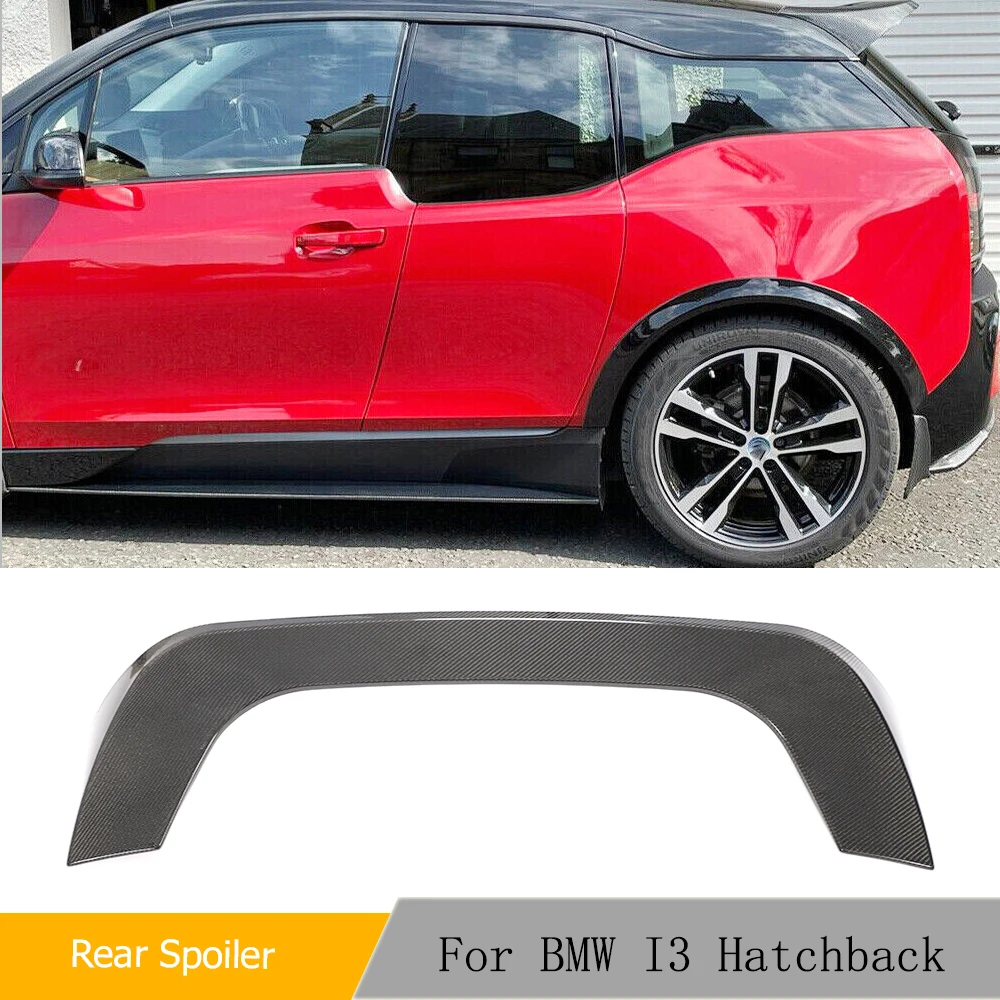 BMW i3 2014 - 2020 리얼 탄소 섬유 리어 루프 스포일러, 윙 립 부트 립 윙