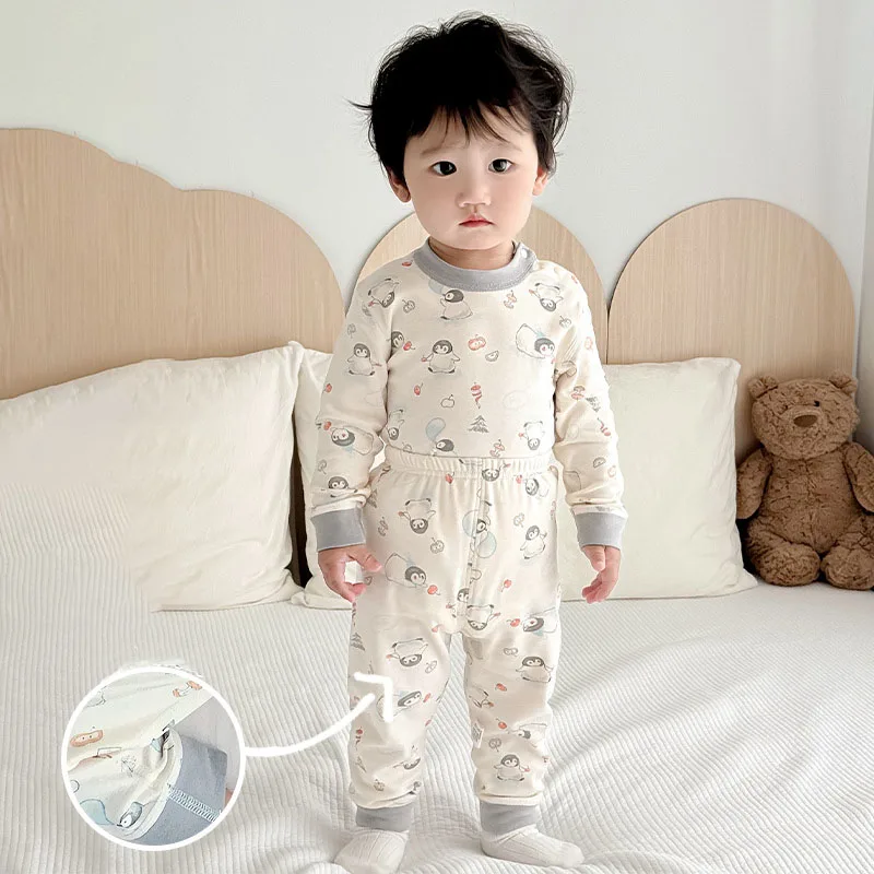 Cartoon Print Kids Pajamas Set for Boys and Girls