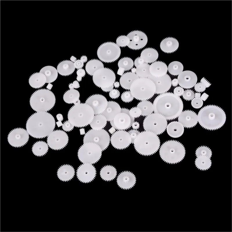 58Pcs/set Toothed Wheels WSFS Gears Plastic All Module 0.5 for Robot Parts DIY Accessories for Transmission Gear