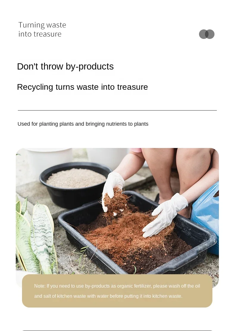 Garbage disposer kitchen waste disposer composter organic fertilizer household smart silent no odor no installation required 19 Garbage disposer kitchen waste disposer composter organic fertilizer household smart silent no odor no installation required 12