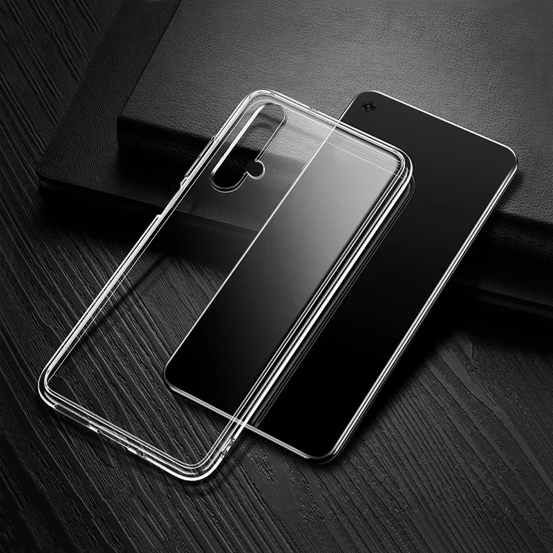Shockproof Transparent Silicone Phone Case - Clear TPU Back Cover