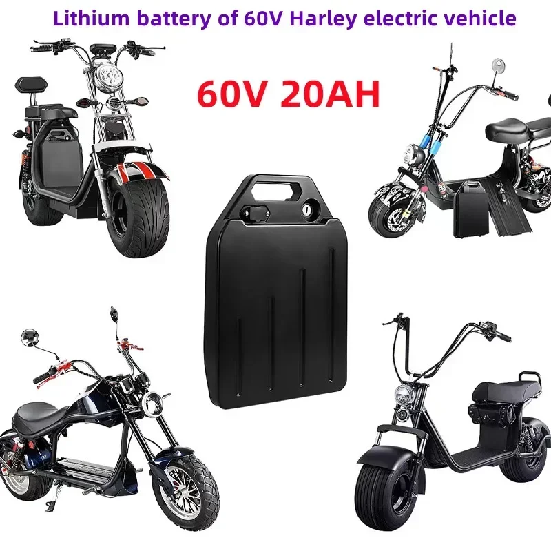 

Electric vehicle lithium battery waterproof 18650 battery 60V 20ah 60ah double wheel folding Citycoco electric scooter