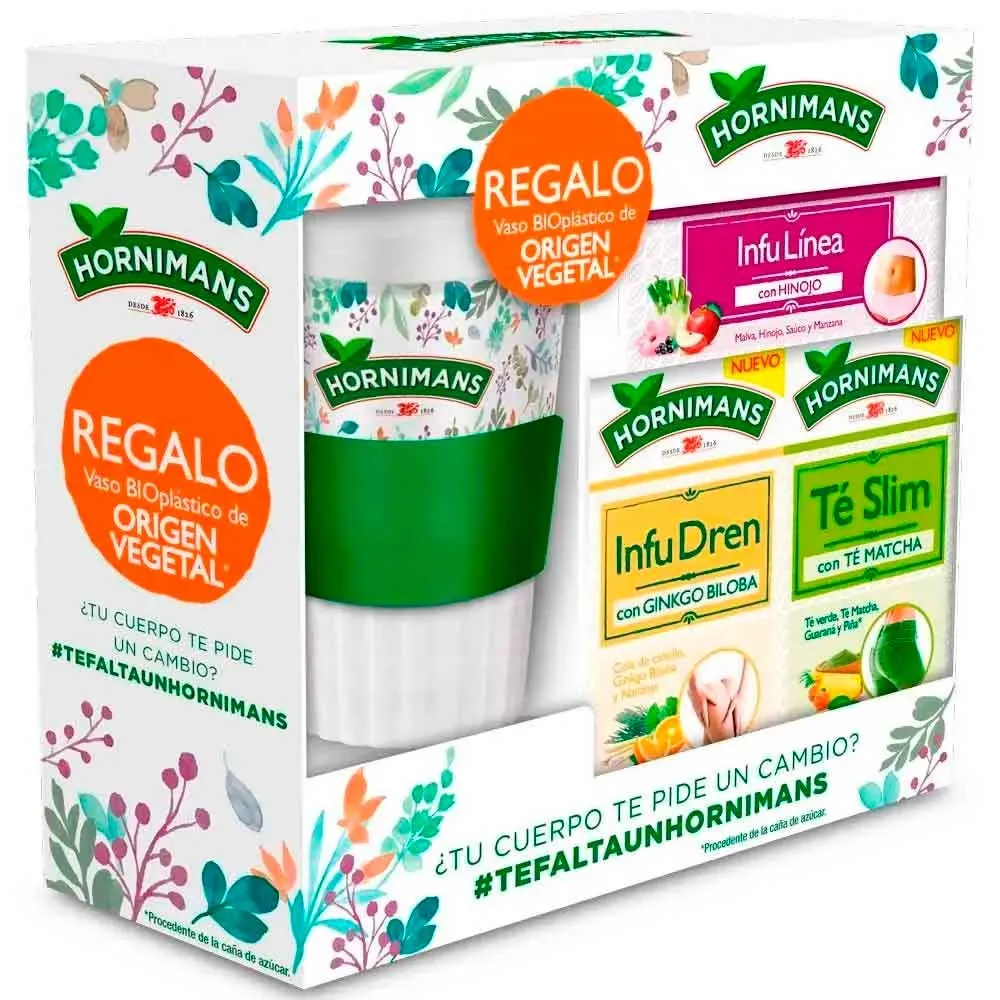 Lote Funcional Hornimans mas regalo  Vaso de origen vegetal Raíz Inicio INFUSIONES 4061964