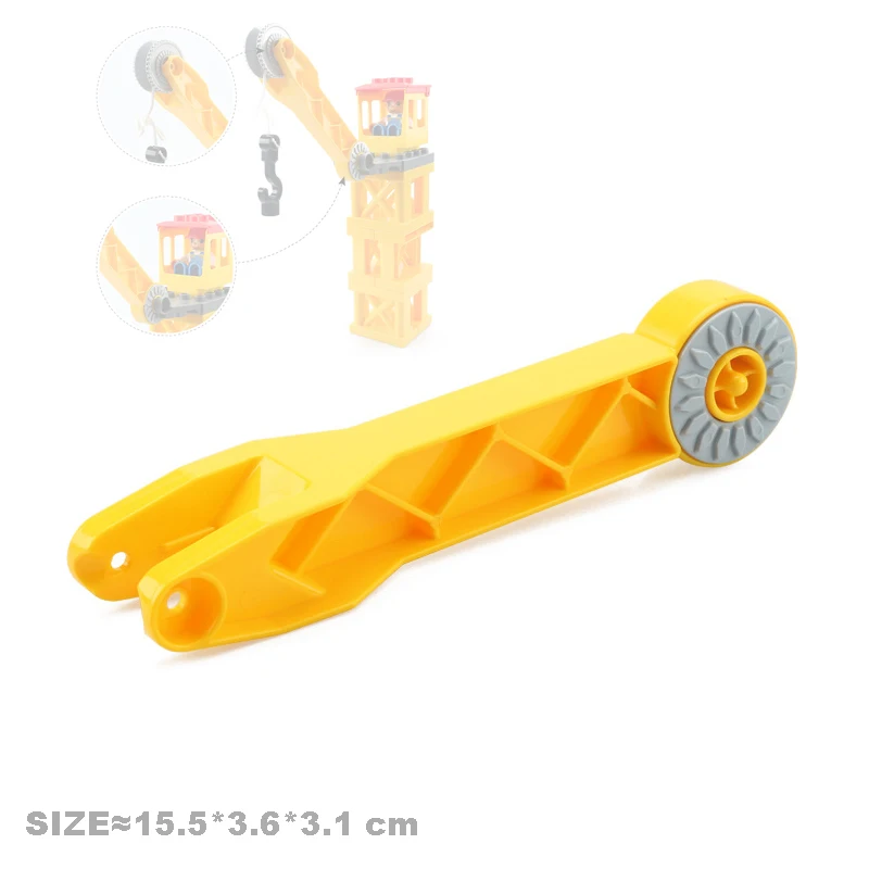 Big Building Block Accessories for Kids - Houses & Villas Construction Set with Rotating Gear Connections