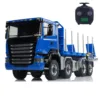 1/14 RC Hydraulic Metal Dump Truck 8x8 3-speed Gearbox Dumper Car Differential Lock Axles Tipper Truck Model Toy Gift 2