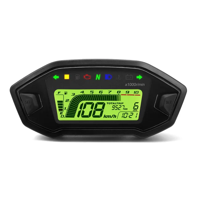 Compteur De Vitesse GPS Pour Moto - Universel 12V, écran LED, Boîtier Aluminium (65 X 50 Mm)