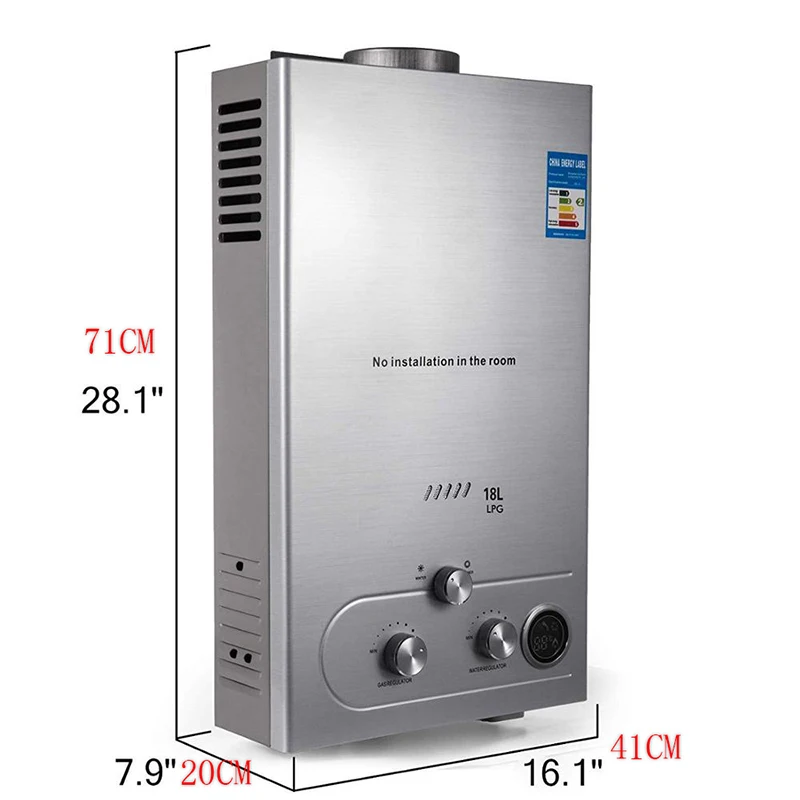 Liquified Natural Gas Water Heater LNG Water Heater 6L/8L/10L/12L/16L/18L 36KW Thermostat Heater Methane Gas Water Heater images - 6
