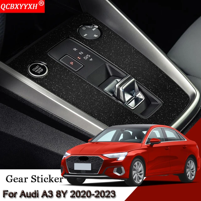 Car Interior Sticker Gear Box Protective Film For Audi A3 8Y 2020-2023 Car  Gear Panel Sticker Carbon Fiber Black Auto Accessory - AliExpress