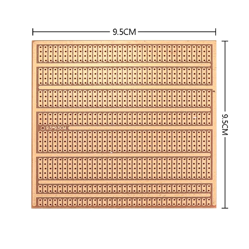 DIY Circuit Board 9.5*9.5CM Single Sided Bakelite 2-5 Connecting Holes 1.5 Thick 2.54 Spacing Universal Board PCB 5/10PCS