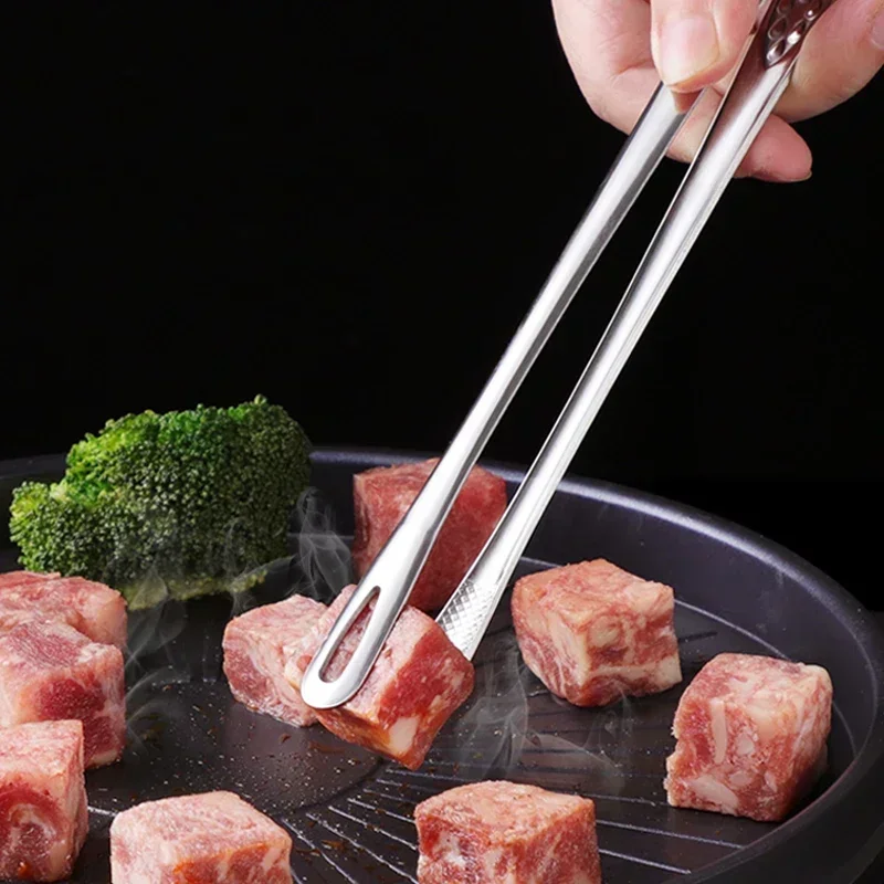 Kitchen food tongs Stainless Steel Barbecue Tongs Clip BBQ Grill Meat Cooking Tweezers for Food Utensils Kitchen Tools