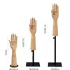 Window Display Props Joint Wood Hand Model Comic Sketch Hand Model Imitation Wooden Grain Hand Fake Hand Female Jewelry Display 2