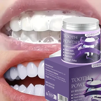 Polvere Sbiancante per Denti Invernale con 10% di Idrossiapatite - Rimineralizzante, Menta Fresca, Riparazione dello Smalto e Alito Fresco