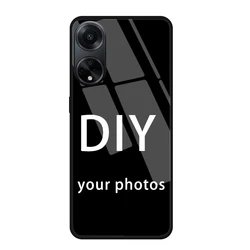 Personalized DIY Tempered Glass Phone Case with Custom Image Design for OPPO A80 5G (Glass DIY Case)