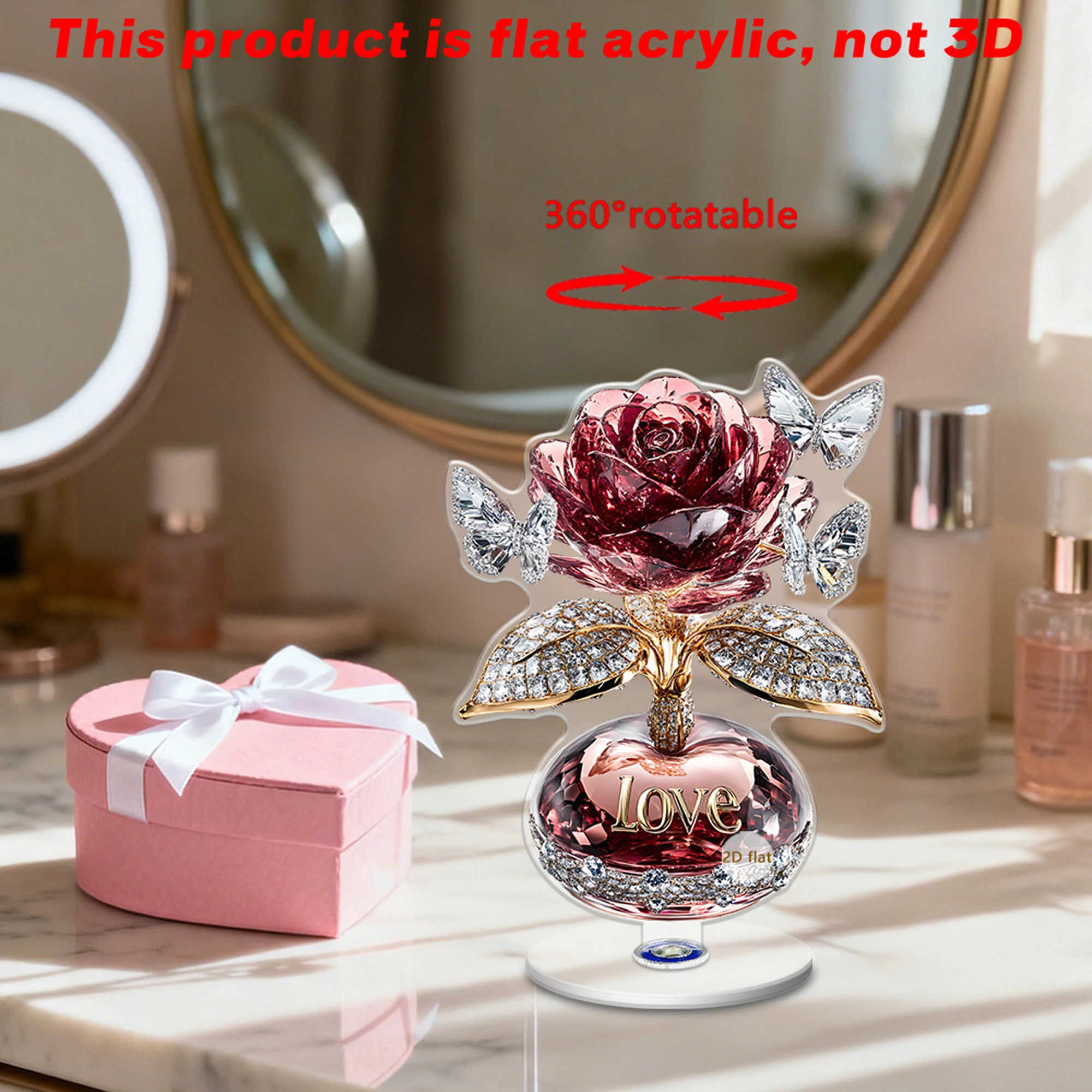 Elegant Acrylic Rose Bouquet Table Decorations for Valentine s Day Anniversary Wedding Reception - Romantic Floral