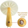 LED Night Lights Mushroom Shape Automatic Sensor Toilet Bedroom Decor Wall Lamps Light-control Sensor Bedroom Light 5