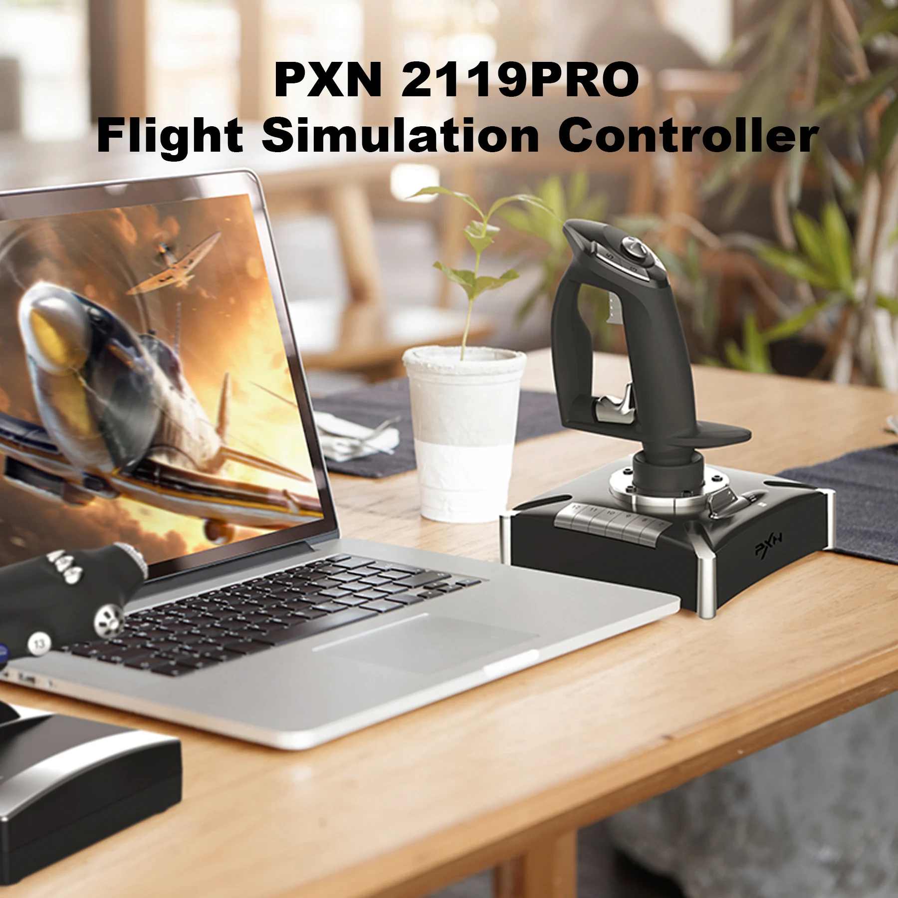 PXN2119PRO Flight Stick Joystick Simulator Flight Controller For