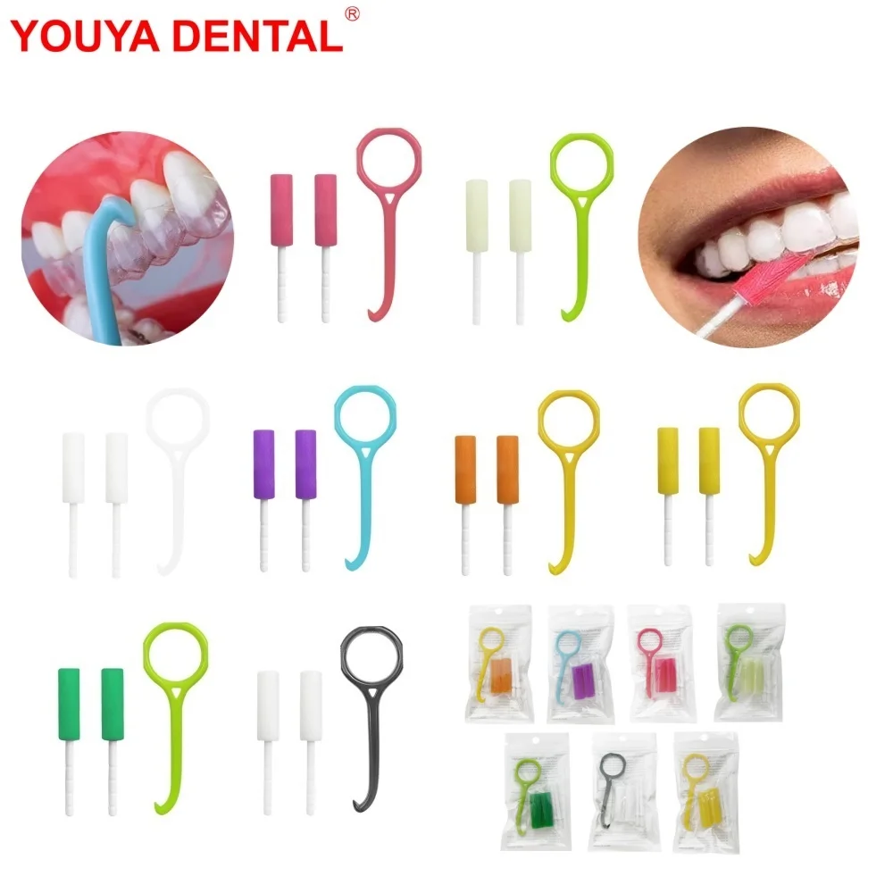 

1 Set Dental Aligner Remover Plastic Invisible Brace Extractor Removal Tool + Dentistry Orthodontic Aligner Chewies Tray Seaters
