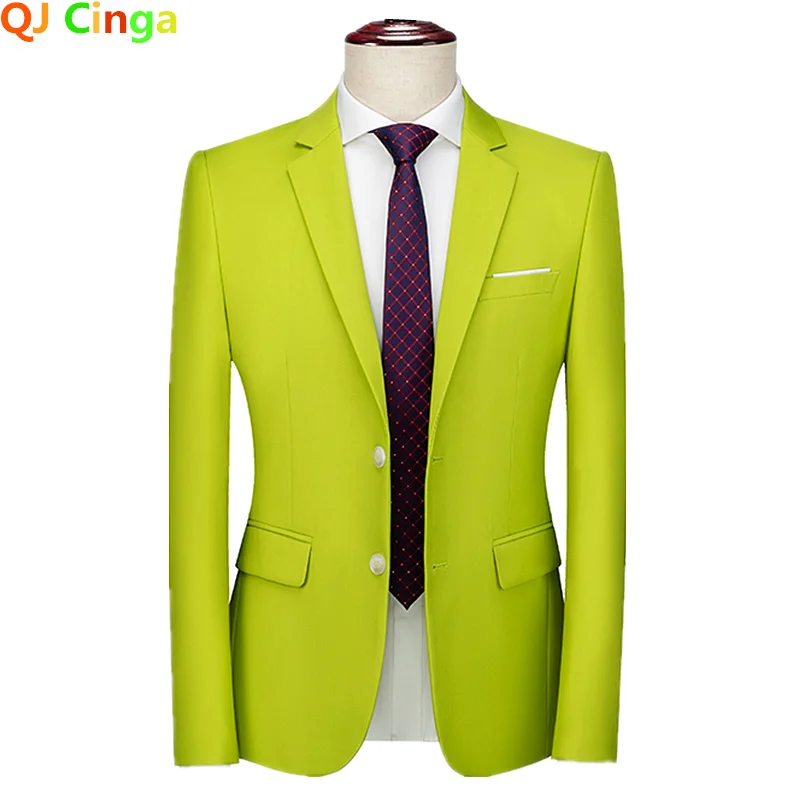 Men Suits Jackets Royal Blue Men Suit Jacket Suitable All Seasons Formal Coat Fashion Slim