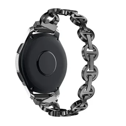 Pulsera de reloj de metal de diamantes de lujo