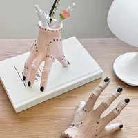 1PC Hand Shaped Resin Pen Holder - Durable, Portable, and Stylish Storage for Pencil, Pen, and Stationery, Makeup Brush Storage 2