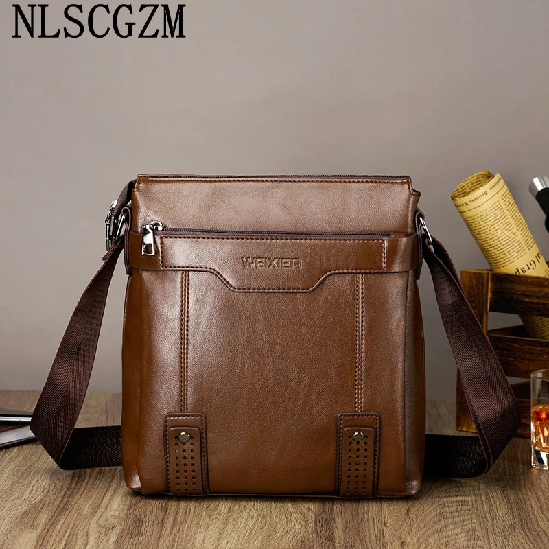 Shoulder Bags for Men Leather Crossbody Bags for Men Office 2023