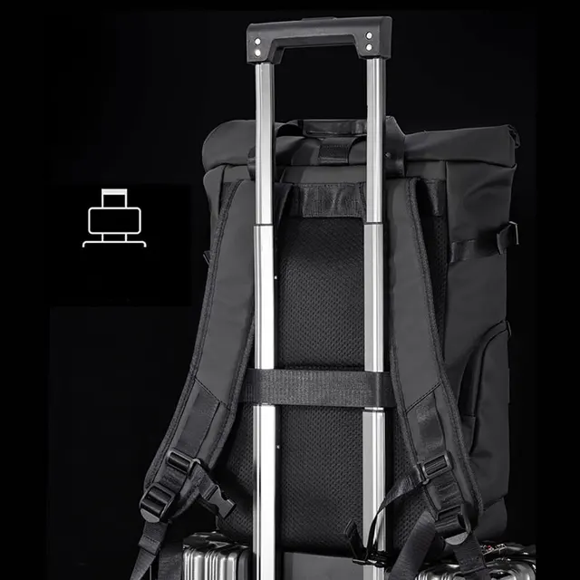 Men's Travel Bag 15.6inch Laptop Computer Backpack Outdoor Waterproof Camping Hiking School Bag College Business Rucksack 4