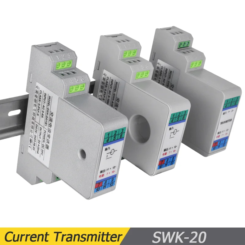 Current Sensor Output SWK-20-Hall-Current-Transducer-AC-10A-50A-100A-200A-300A-Current ...