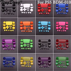 Replacement Buttons Set D-Pad L1 R1 L2 R2 Trigger Button Key Accent Ring For PS5 BDM-010 V1 Controller