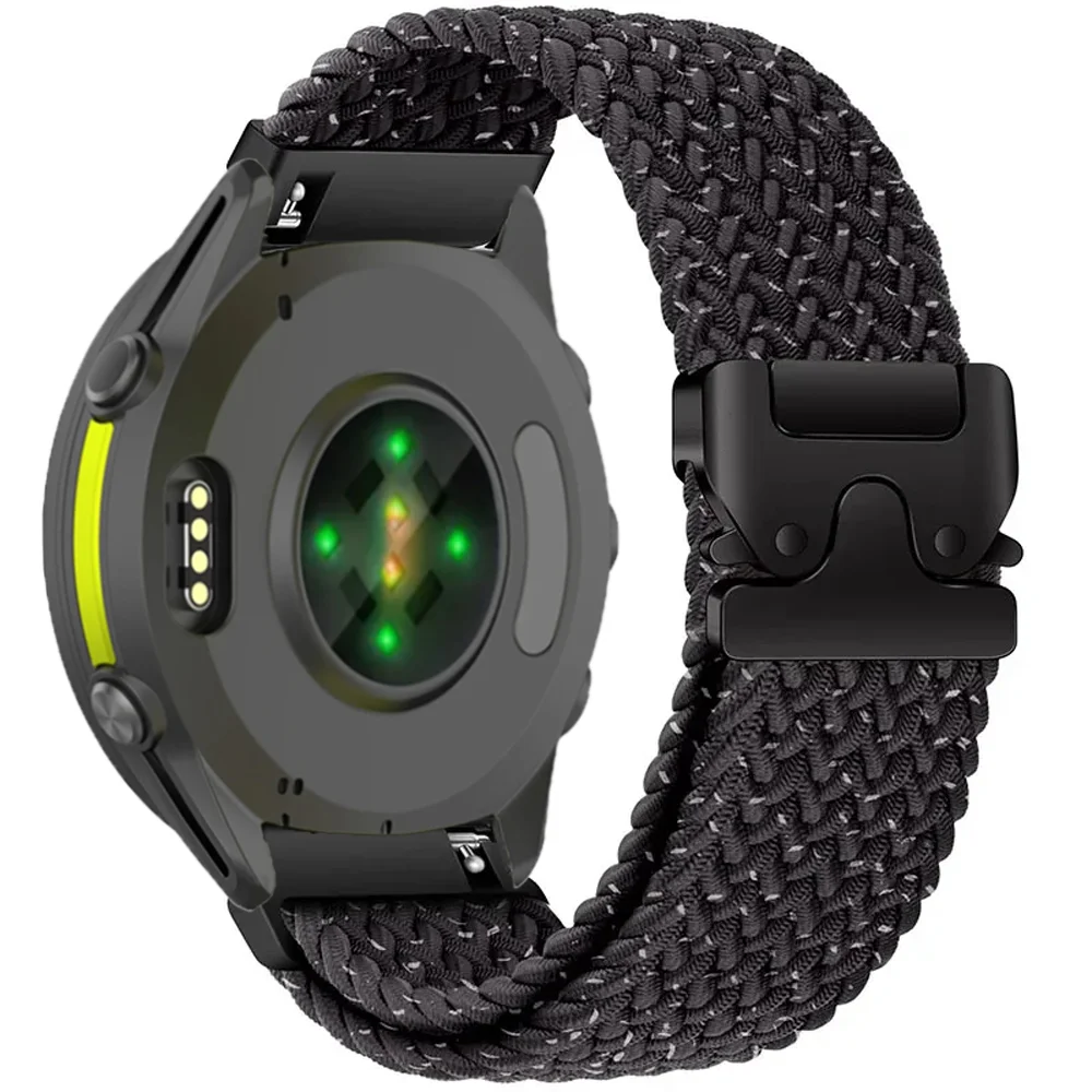 Nylon Braided Strap with Parachute Buckle Bracelet, 20mm/22mm Band