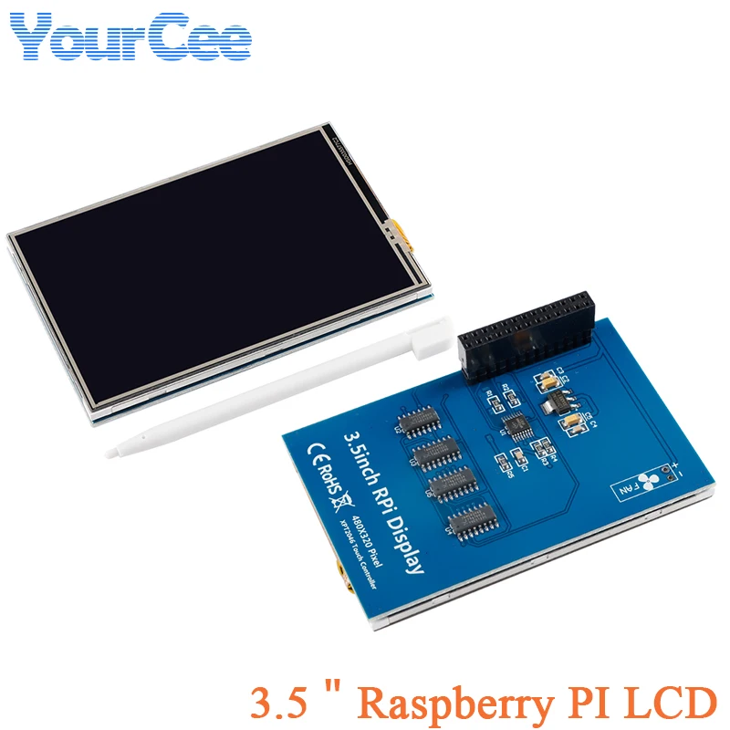 

3.5" TFT LCD Touch Screen Display Module 3.5 Inch 320x240 ILI9486 Driver SPI Interface For Raspberry Pi A A+ B B+ 2B 3B 3B+ 4B