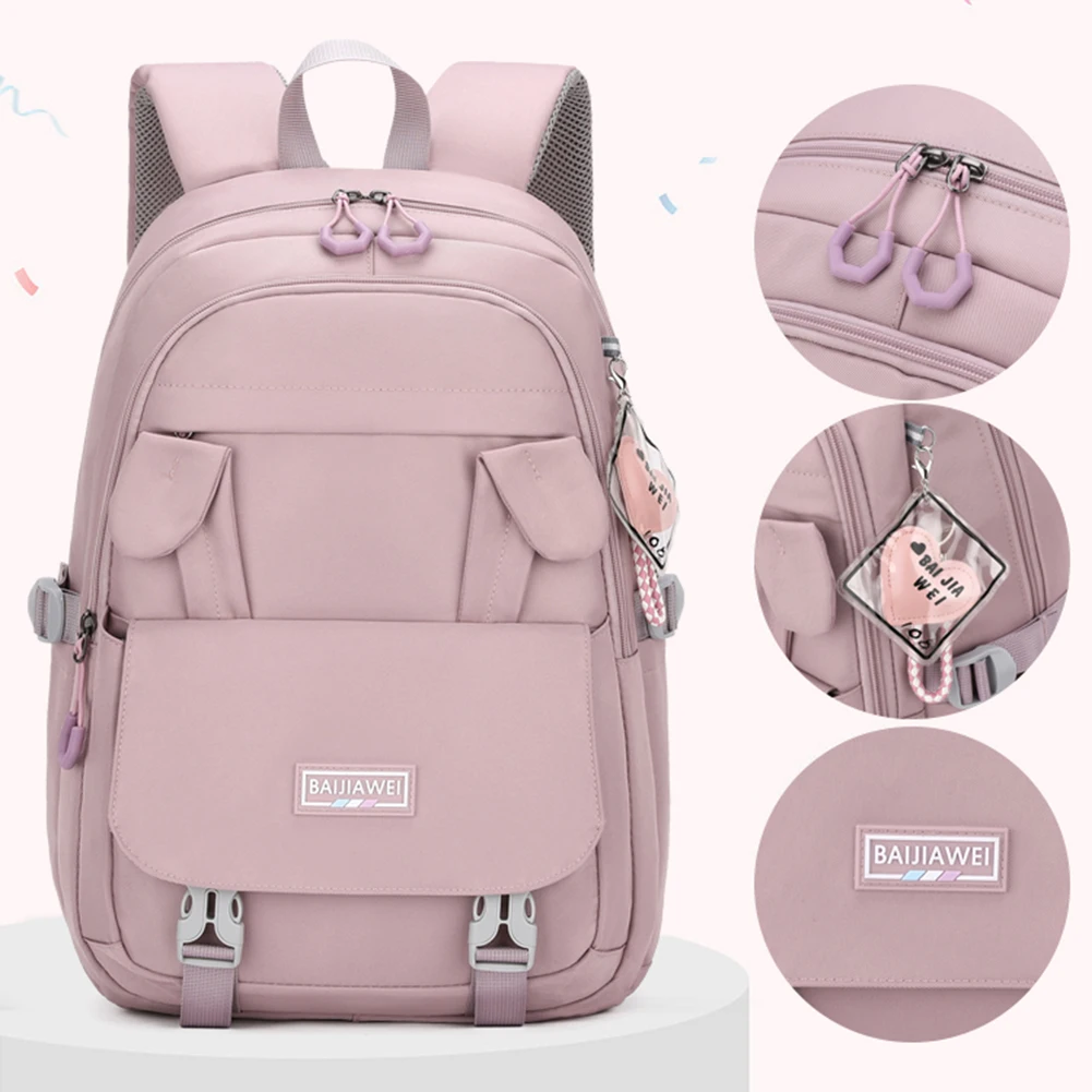 배낭 귀여운 토끼 귀 학교 가방, 십대 소녀용 대용량