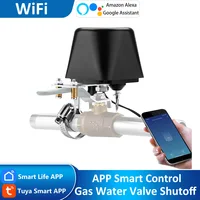 Tuya Alexa Google WiFi Water Smart Valve Shutoff Timer Sprinkler Controller Gas Valve Controller Smart Life APP Remote Control 1